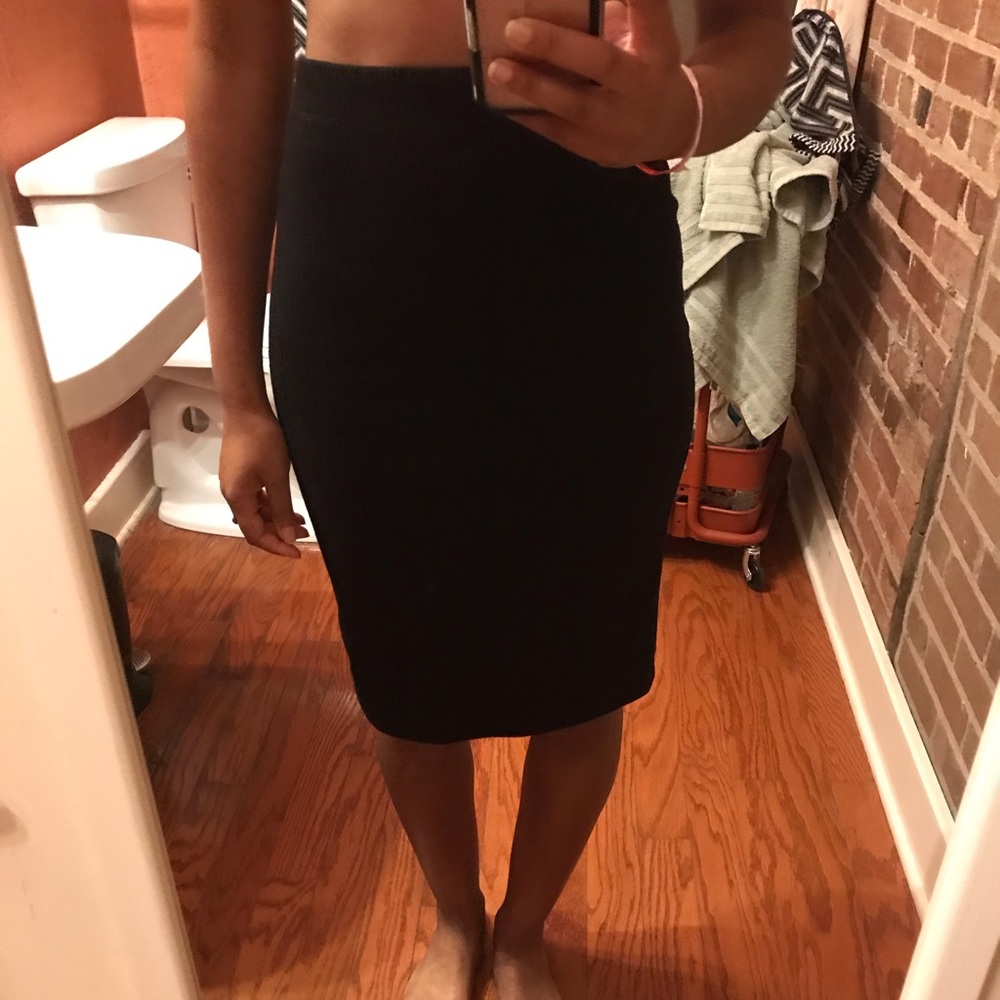 Madewell Ribbed Pencil Skirt